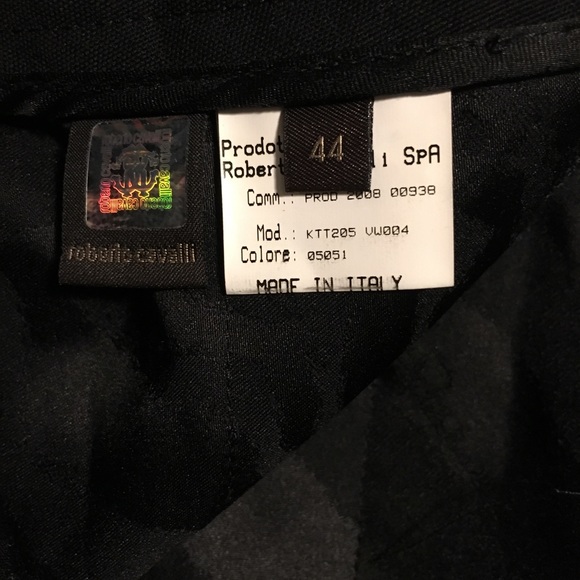 ROBERTO CAVALLI wide leg tuxedo trouser 🇺🇸8 or 10 Long (IT44) - Picture 3 of 6